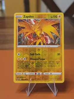 Zapdos - 048/185 - Pokemon SWSH04: Vivid Voltage Reverse Holo LP - Image 1