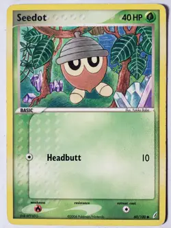 Seedot 60/100 PL - Crystal Guardians Pokemon Card - $2 Combined Ship Yukiko Baba - Image 1