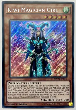 MVP1-ENS16 Kiwi Magician Girl - Secret Rare 1st Edition Near Mint YuGiOh Card - Image 1