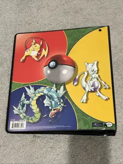Vintage 1999 Pokemon Trading Card Wizards of the Coast 3-Ring Binder EMPTY - Image 2