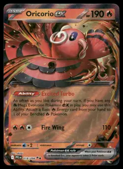 Pokemon Cards Oricorio ex 018/094 Phantasmal Flames Double Rare NM *2 - Image 1