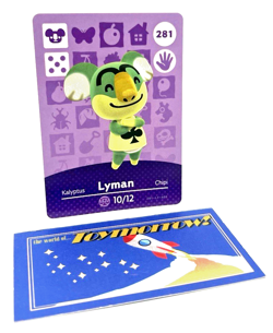 Animal Crossing Nintendo Amiibo - LYMAN #281 - Series 3 Authentic Card - Image 1