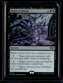 Rush Of Dread - 104 - Foil - OTJ - NM - MTG Magic the Gathering - Image 1