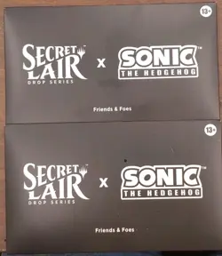 X2 MTG SONIC THE HEDGEHOG SECRET LAIR FRIENDS & FOES SEALED NON-FOIL SHADOW - Image 1