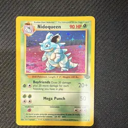 Pokemon TCG Nidoqueen Jungle Holo Stage 2 90 HP 7/64 English Card - Image 1