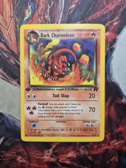 Dark Charmeleon 32/82 1st Edition Team Rocket Non-Holo Pokemon Card LP/MP - Image 1