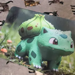 Bulbasaur Rubber Playmat Play Mat Tcg Trading Card Game Pokemon Desk Pad Mouse - Image 2