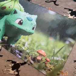 Bulbasaur Rubber Playmat Play Mat Tcg Trading Card Game Pokemon Desk Pad Mouse - Image 3