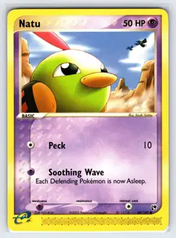 Natu 69/100 2003 EX Sandstorm Pokemon Card e-Series Nintendo Common - Nm - Image 1