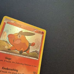 Pokemon Tepig BW07 Black & White Promo Holo Basic 60 HP TCG Card - Image 2
