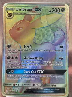 Pokemon Umbreon GX Holo Card Sun Moon TCG 154/149 Pokemon Psa 9 - Image 3