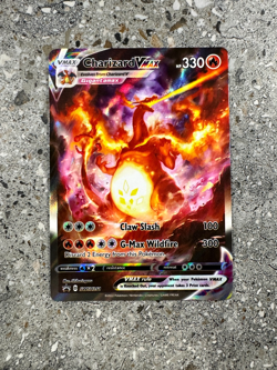 Pokemon TCG Cards Charizard VMAX SWSH261 Alternate Art Black Star Promo NM-M - Image 1