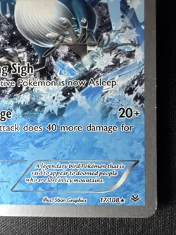 World Championships 2015 Articuno Roaring Skies Rare 17/108 Pokemon Card - Image 4