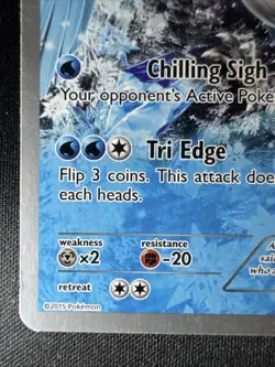 World Championships 2015 Articuno Roaring Skies Rare 17/108 Pokemon Card - Image 5