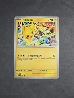 Pikachu Promo 225 SVP 2025 World Championships Pokemon TCG NM #2 - Image 1