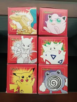 Vintage 1999 Burger King Nintendo 23K Gold Plated Trading Card Set of 6 Red Box - Image 1
