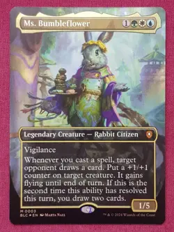 Magic The Gathering COMMANDER BLOOMBURROW FOIL MS BUMBLEFLOWER card MTG - Image 1