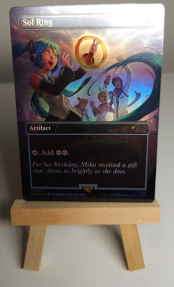 MTG Magic The Gathering - Sol Ring Hatsune Miku Rainbow Foil Secret Lair - MiNT - Image 1