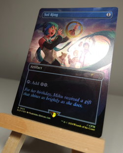 MTG Magic The Gathering - Sol Ring Hatsune Miku Rainbow Foil Secret Lair - MiNT - Image 2