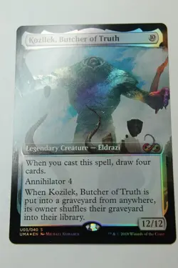 MTG Kozilek Butcher of Truth x1-Foil ExtArt-Ultimate Box Topper-Near Mint - Image 1