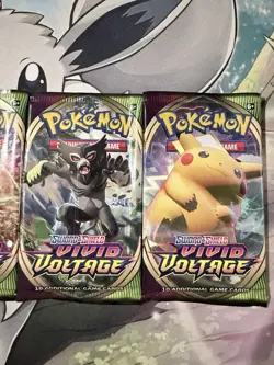 Vivid Voltage Booster Pack Art Set (4) EMPTY - Pokemon 2020 - Image 3