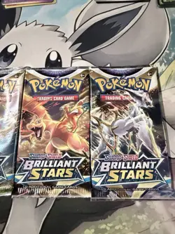 Brilliant Stars Booster Pack Art Set (4) EMPTY - Pokemon 2022 Free Ship USA - Image 3