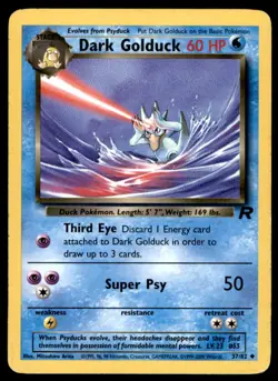 Pokemon WOTC Team Rocket 2000 Dark Golduck No. 37 - Image 1
