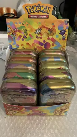 Pokemon 151 Mini Tin Display NO SHRINK WRAP - Image 1