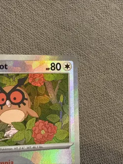 Hoothoot Poke Ball 77/131 Pokemon Sv: Prismatic Evolutions Holo - NEAR MINT - Image 3