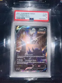 Pokemon Umbreon V (2021) Evolving Skies 189/203 Ultra Rare Holo PSA 9 - Image 1