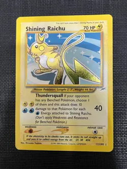 Pokemon TCG Shining Richu 111/102 Neo Destiny Unlimited Holo - Image 1