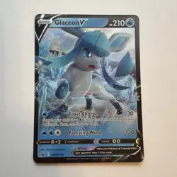 Pokemon Glaceon V SWSH196 Sword & Shield Promo Holo Basic 210HP 130ATK English - Image 1