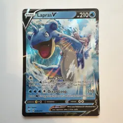 Pokemon Lapras V 049/202 Swsh01 Ultra Rare Holo Basic 210HP 210ATK - Image 1