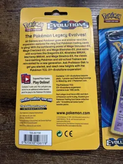 POKEMON XY EVOLUTIONS - BLISTER BOOSTER PACK - NEW GRENINJA & WEEZING TCG - Image 3