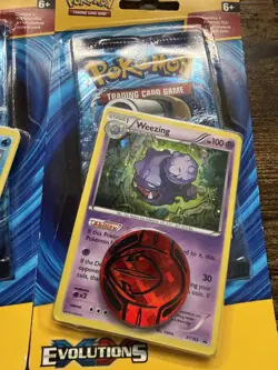 POKEMON XY EVOLUTIONS - BLISTER BOOSTER PACK - NEW GRENINJA & WEEZING TCG - Image 4