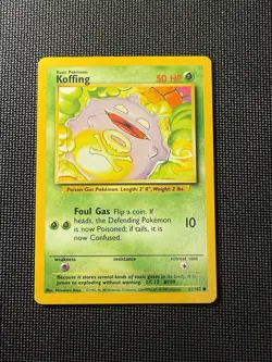 Koffing 51/102 - Pokemon Base Set Unlimited (4) - Image 1