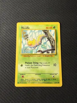 Weedle 69/102 - Pokemon Base Set Unlimited (2) MP - Image 1