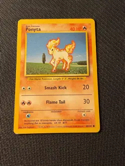 Ponyta 60/102 - Pokemon Base Set Unlimited LP 3 - Image 1