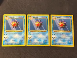 3 x Starmie 64/102 - Pokemon Base Set Unlimited - Image 1