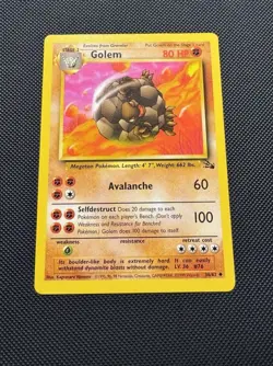 Pokemon TCG Golem 36/62 Fossil Set Uncommon Near Mint Unlimited - Image 2