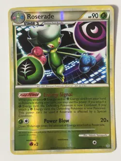 Roserade 23/95 Unleashed Reverse Holo Pokemon TCG - Image 1