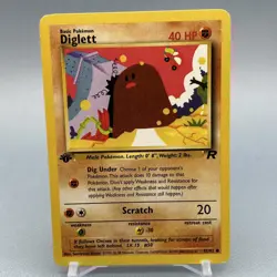 Diglett 52/82 - Team Rocket - 1st Edition - Pokemon TCG - Image 2