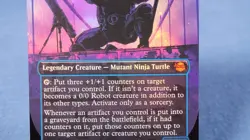 Donatello, Mutant Mechanic (Borderless) Teenage Mutant Ninja Turtles Foil NM - Image 4