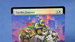 Turtles Forever EXTENDED ART FOIL – TMNT Universes Beyond MTG Rare | NM - Image 3