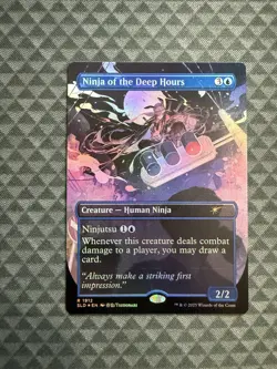MTG Ninja of the Deep Hours #1912 Rainbow Foil R Secret Lair Drop Series (SLD) - Image 1