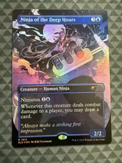 MTG Ninja of the Deep Hours #1912 Rainbow Foil R Secret Lair Drop Series (SLD) - Image 2