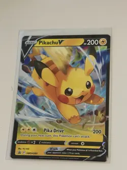 Pokemon TCG Pikachu V Promo Card - Image 1