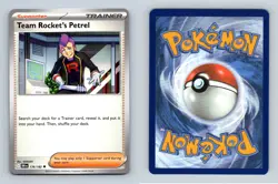 Team Rocket's Petrel #176/182 SV Destined Rivals Uncommon Pokemon 2025 TCG Card - Image 1