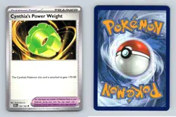 Cynthia's Power Weight #162/182 SV Destined Rivals Uncommon Pokemon 2025 TCG - Image 1
