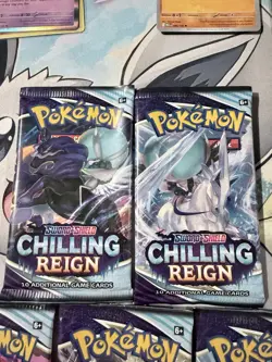 Sword & Shield Chilling Reign Booster Pack Art Set (5) EMPTY - Pokemon 2021 - Image 2